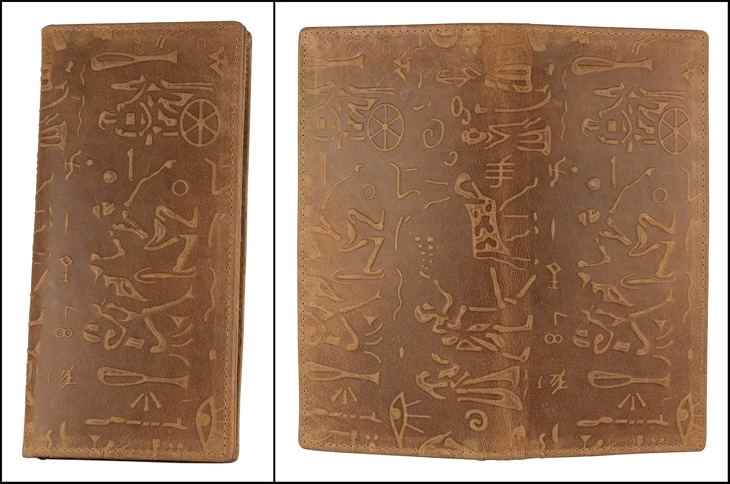Mou Meraki RFID Blocking Mens Genuine leather Bifold Long Wallet