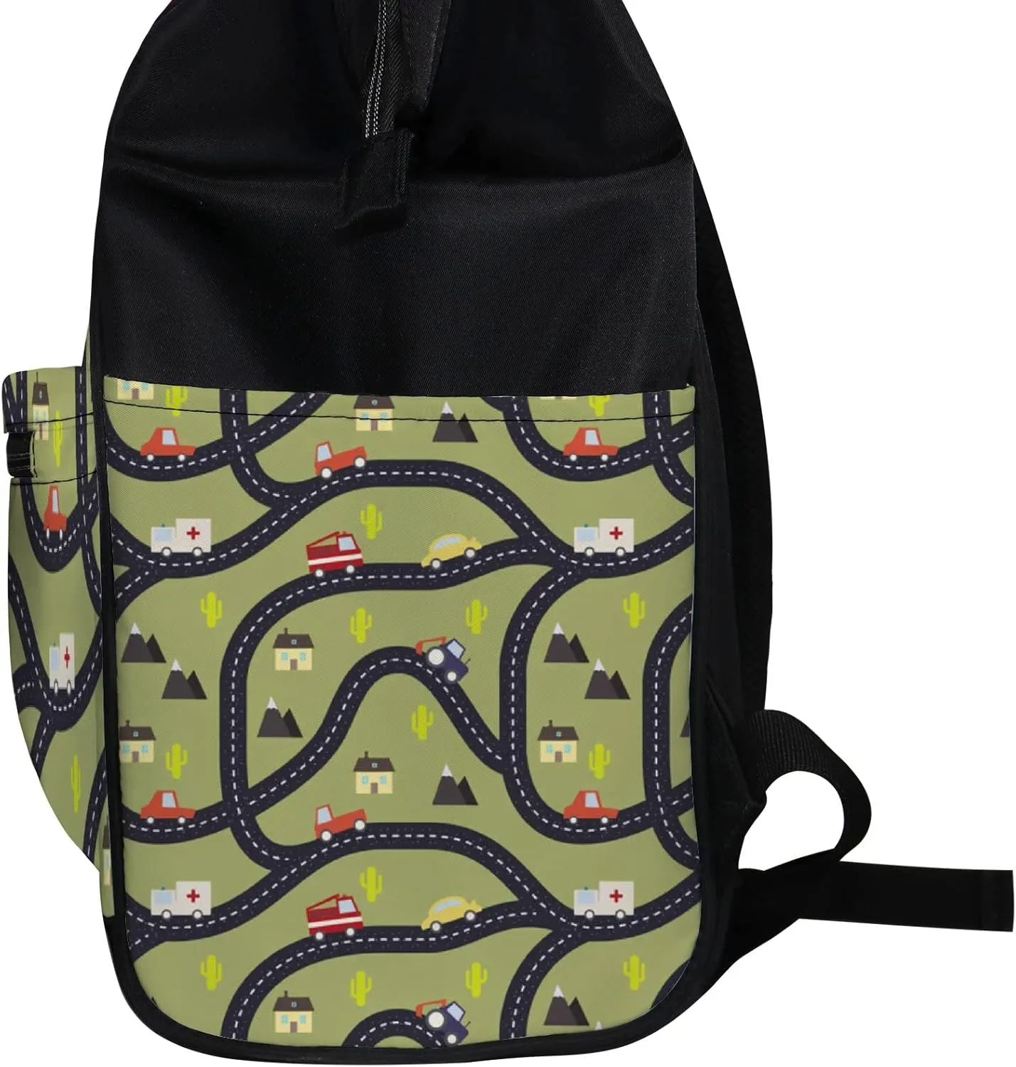 Mountain Road Cactus Diaper Bag Backpack Waterproof Backpack Baby Nappy Changing Bag for Travel Large Capacity Durable and Stylish for Woman