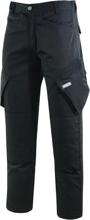 MS9 Mens Cargo Combat Work Trousers Pants Jeans with Knee Pockets T2