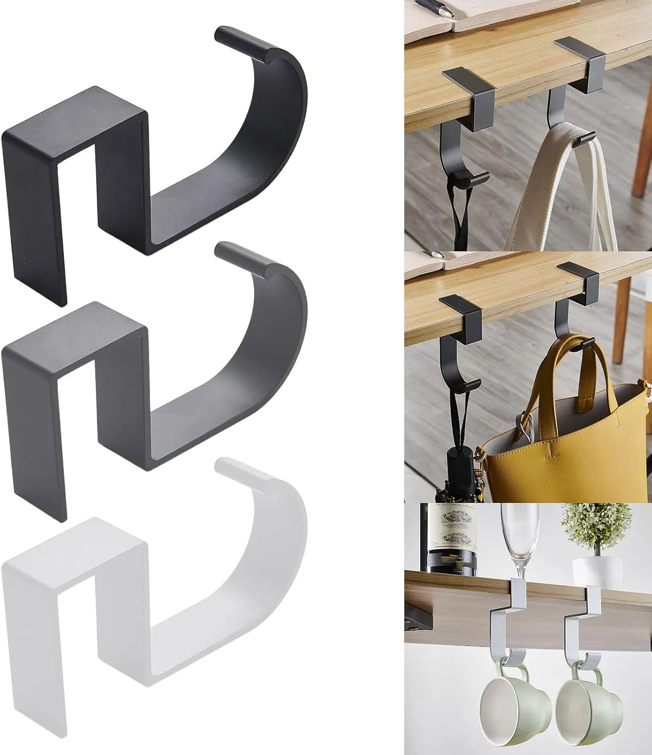 Multi Functional Hook for Desks Practical Purse Hook Table Handbag Hangers Desktop Desk Sides Hooks for Office