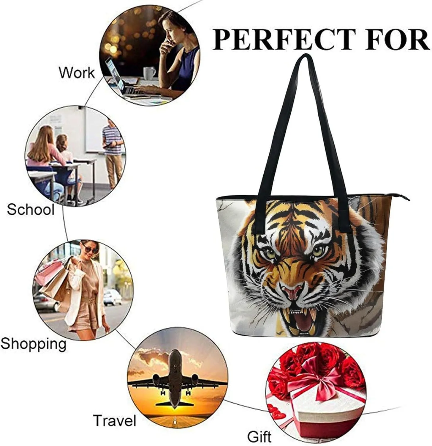 Multifunction Tote Handbags Casual Purse Bags for Women Travel Shoulder Bag