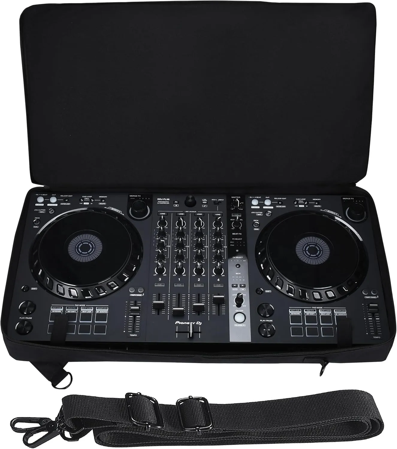 Multifunctional DJ Bag Fits Pioneer DDJ-FLX6-GT/ FLX6, Waterproof and Shockproof Travel Shoulder Bag Backpack for Pioneer DDJ SX/SX2/SX3 / 800/808/T1 - DJ Controller Carrying Case