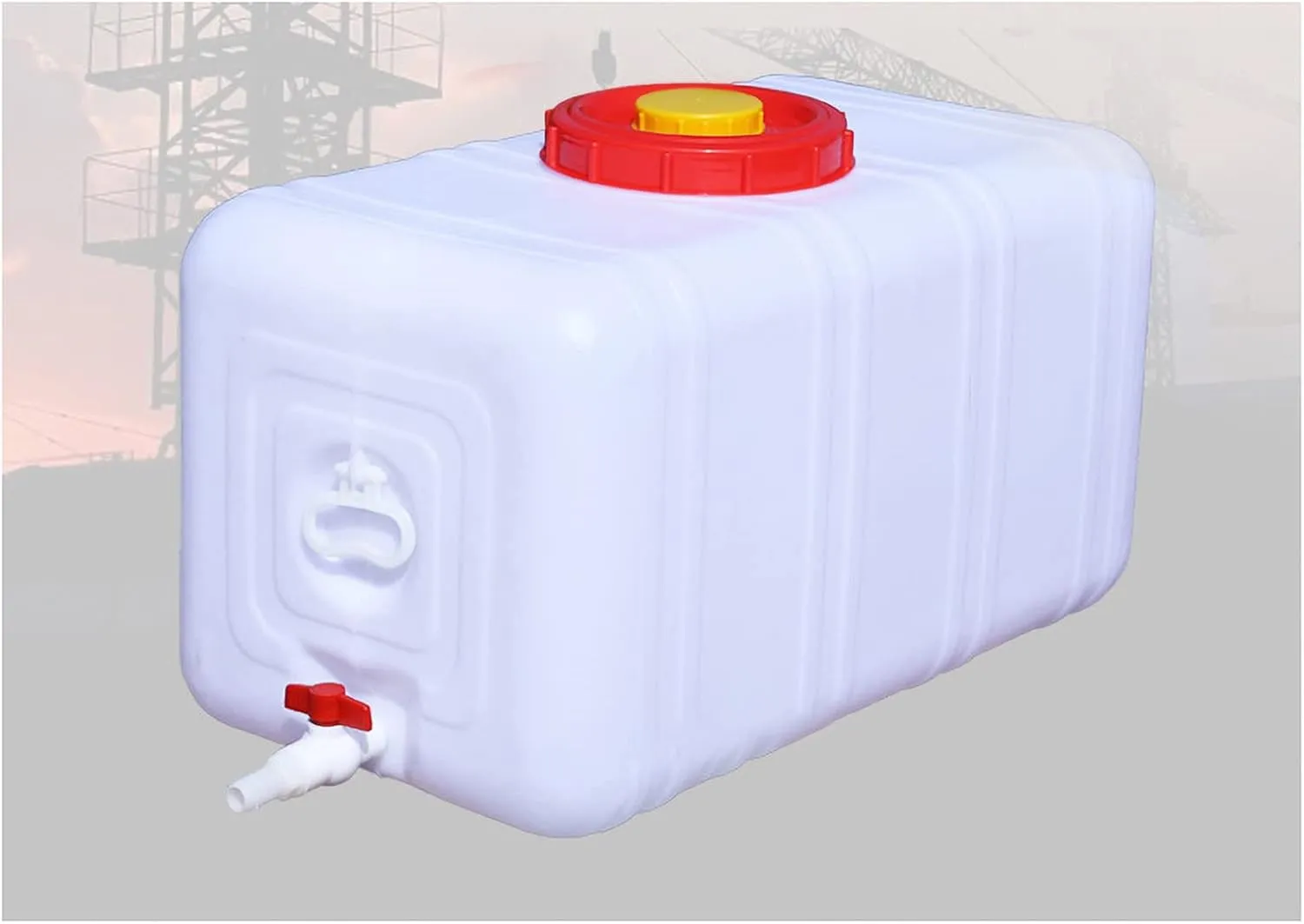 NAKAN Water Container Water Container, Portable Jug, Jug with Faucet, Water Carrier for Hiking, Picnic, Travel and Barbecue Outdoor Travel Large(Color:47.5L)