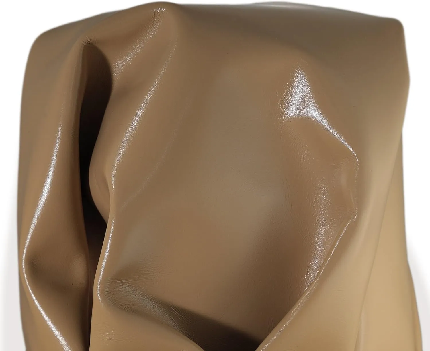 NAT Leathers 12 "x 30" Cutting Cream Natural Bone Smooth Calf Finish Semi Shiny Handbag Strap Seating Upholstery Shoe Cowhide Genuine Leather Hide Skin (12" x 30")