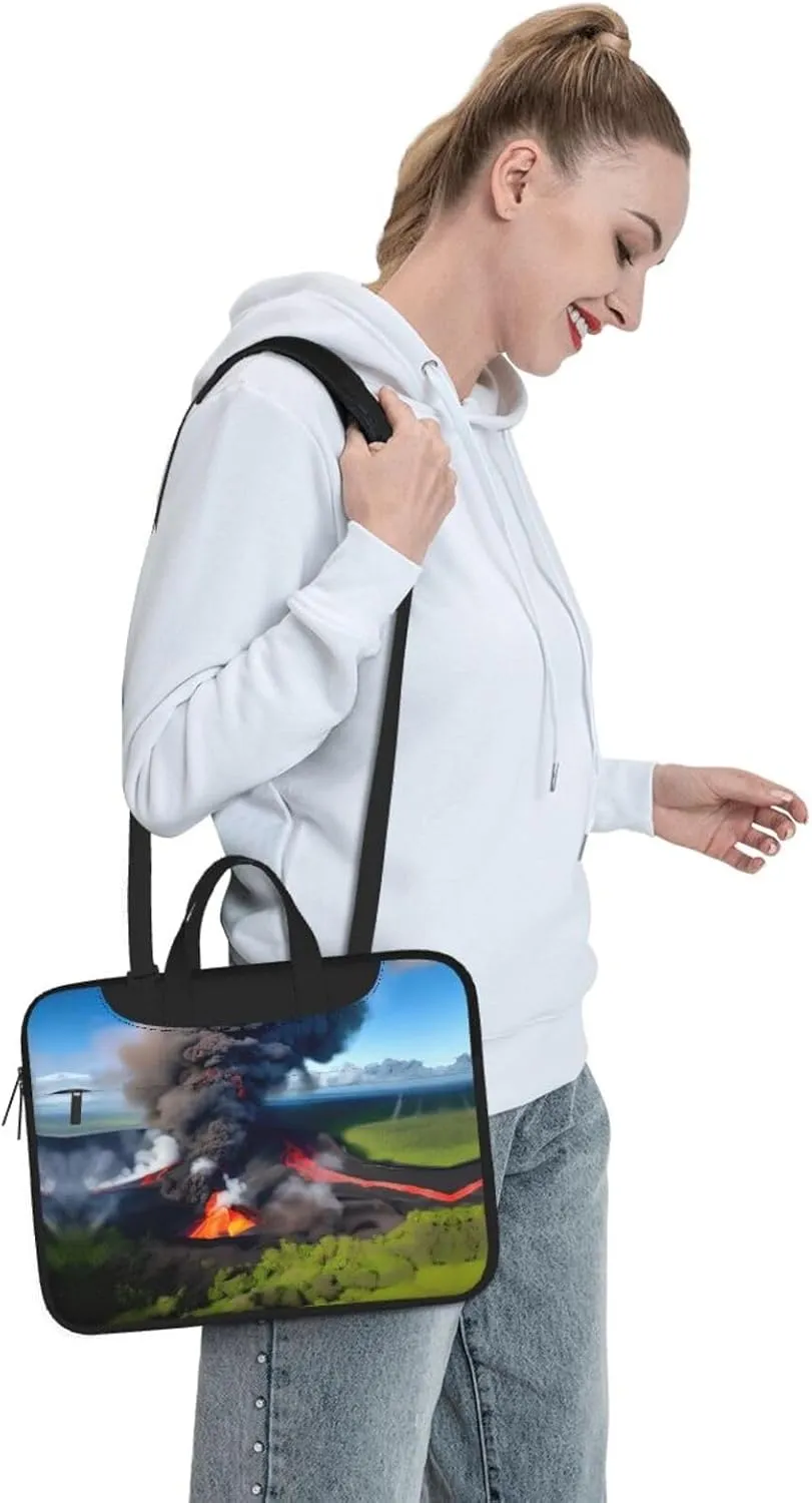 National Parks Sunshine Trees Print Notebook Computer Protective Carrying Cover With Pocket,13 Inch Laptop Shoulder Bag