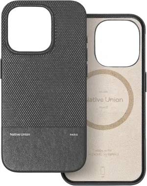 Native Union (Re Classic Case 3.0 – MagSafe Compatible with Built-in Magnets – Resistant & Recycled Materials – Ultra-Durable with 6ft / 1.8m Drop Protection for iPhone 16 Pro (Black)