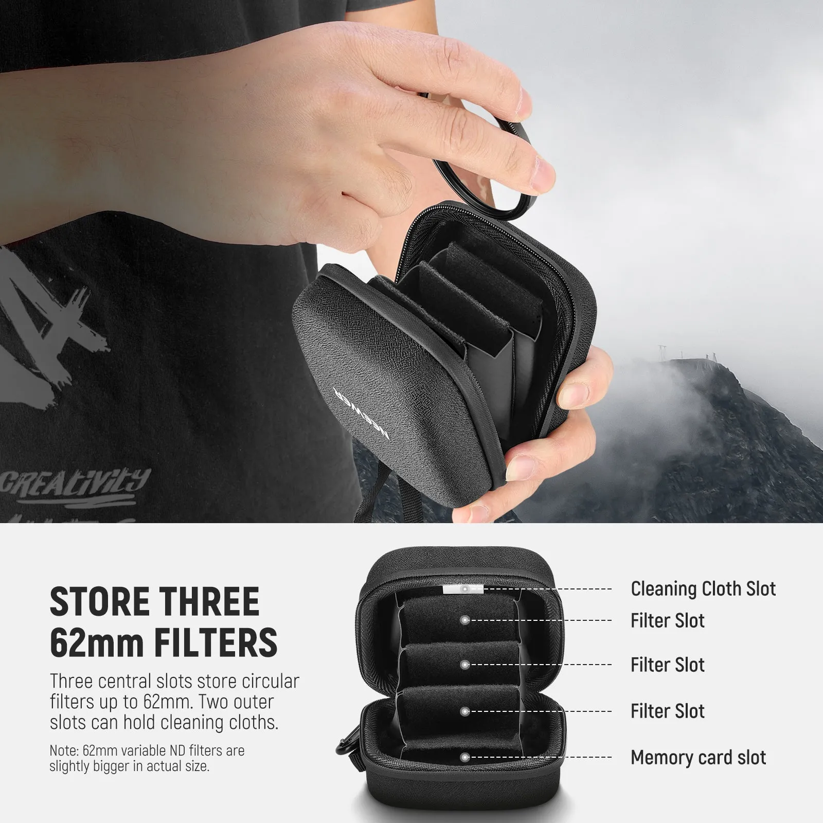 NEEWER PB11/PB12 Hard Shell Filter Storage Case
