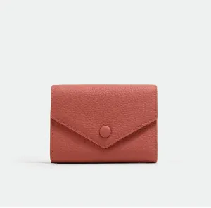 New PU Leather Small for Women Wallet Luxury Envelope Card Holder Multipurpose Zip Coin Cowhide Short Purse 2024