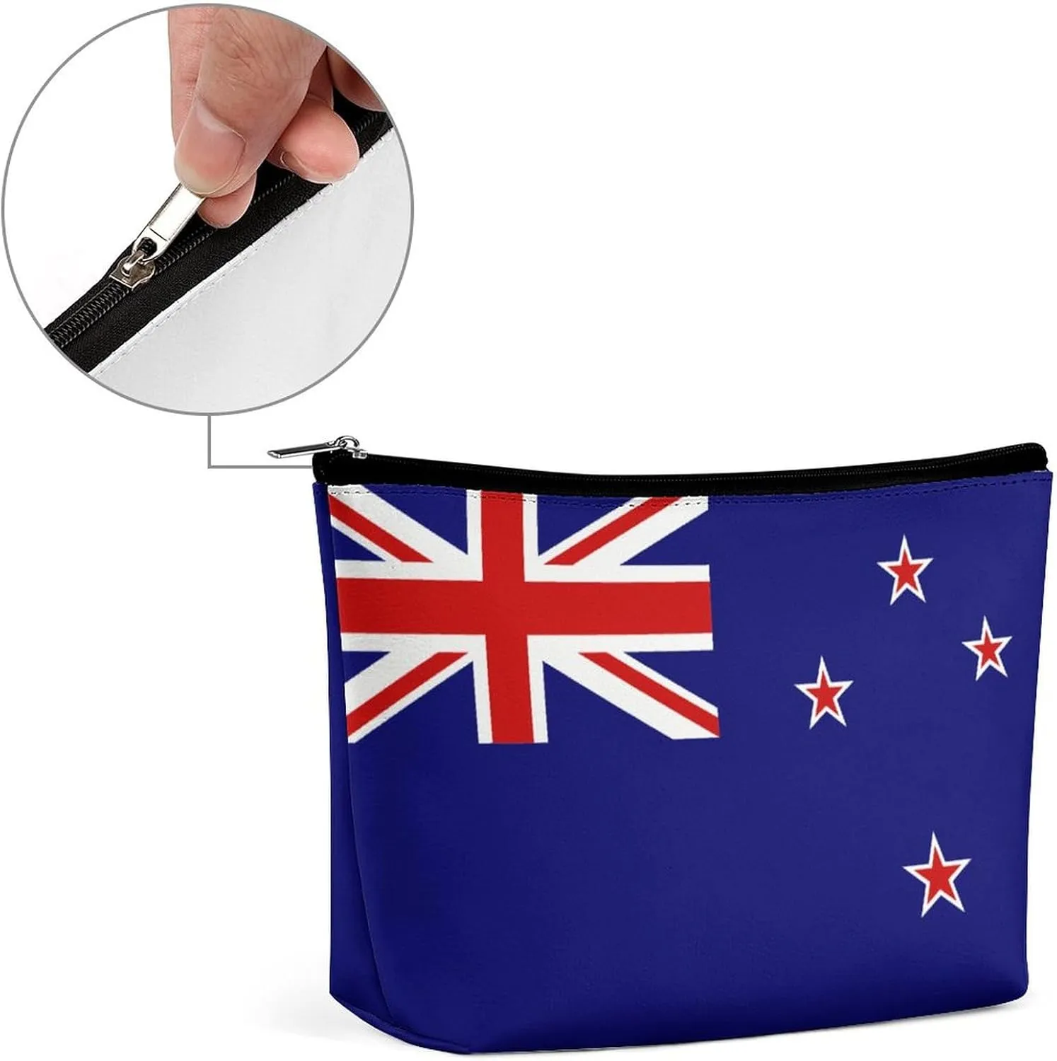 New Zealand Flag Makeup Bag Portable Travel Large -capacity Storage Bag