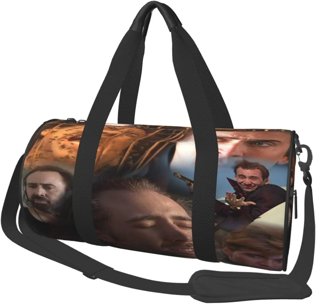 Nic-olas Cage Gym Bag for Women and Men, Gyms Waterproof Dufflebag Lightweight Carryon Gymbag
