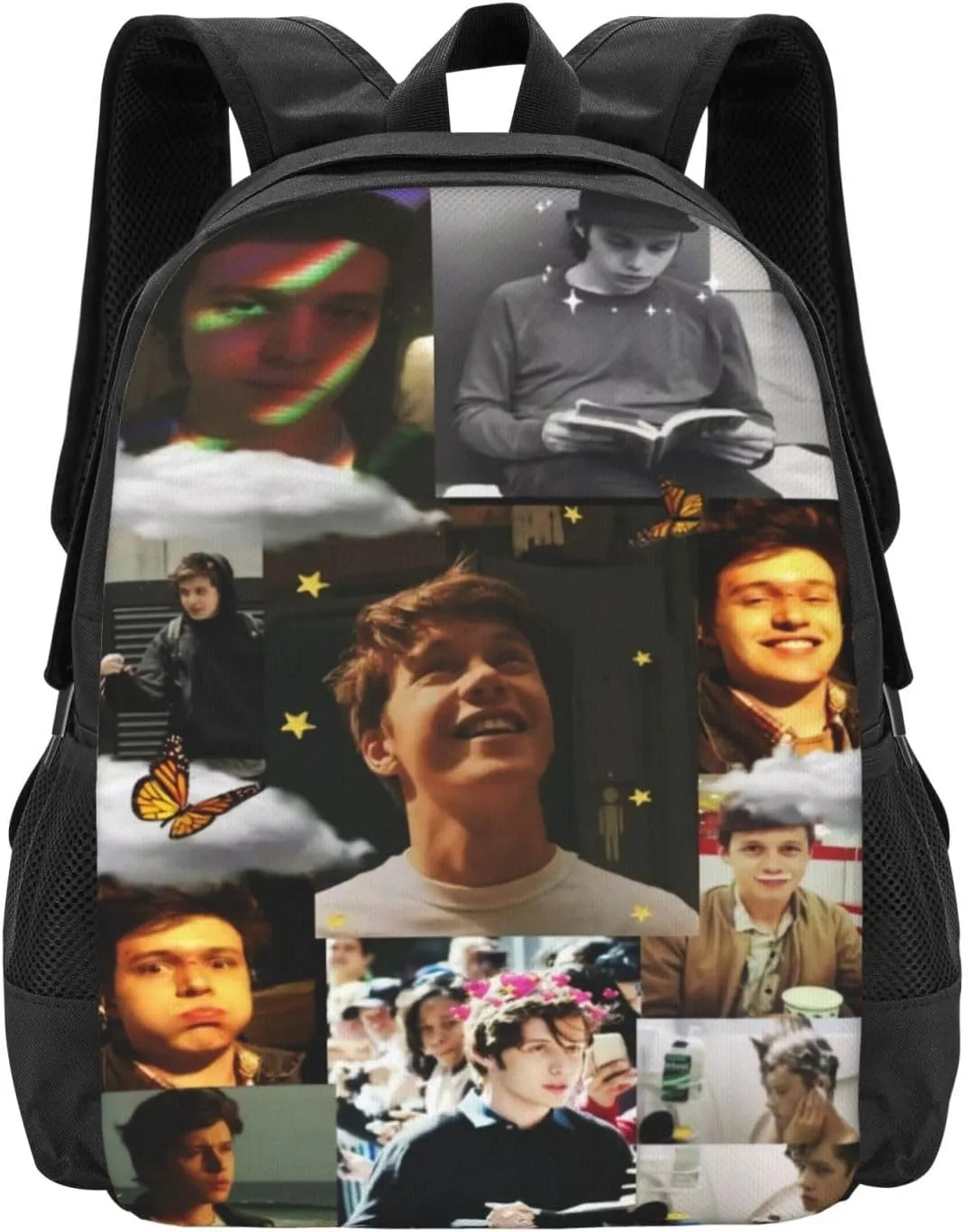 Nick Actors Robinson Backpack Laptop Computer Bag Double Shoulder Bags Casual Daypack for Travel Work Business Outdoor 15.6 Inch