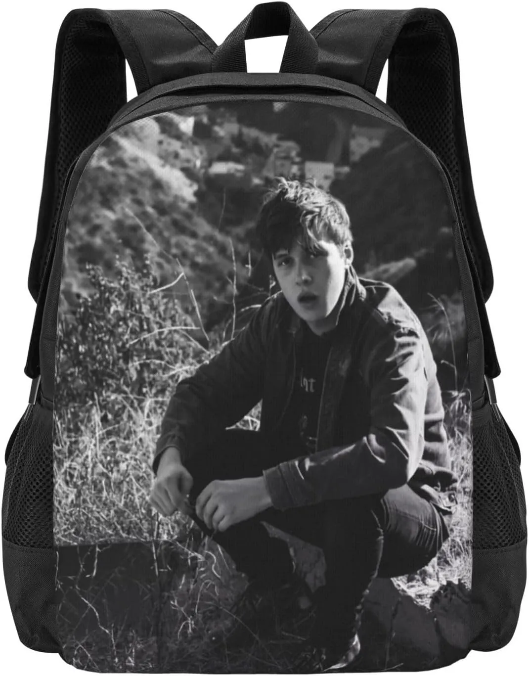 Nick Actors Robinson Backpack Laptop Computer Bag Double Shoulder Bags Casual Daypack for Travel Work Business Outdoor 15.6 Inch