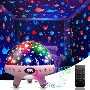 Night Light Projector for Kids Baby Night Light and Sound Machine for Kids Room,Built-in 29 Soothing Sounds for Baby Sleeping.Kids Night Lights for Bedroom.Toys for 1-12 Year Old Girls Gifts