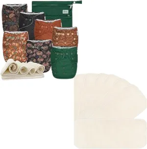 Nora's Nursery Cloth Diapers   7 Pack Inserts with Snap