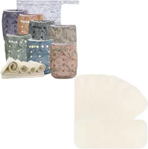 Nora's Nursery Cloth Diapers   7 Pack Inserts with Snap