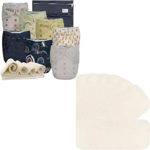 Nora's Nursery Cloth Diapers   7 Pack Inserts with Snap