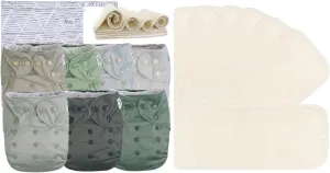 Nora's Nursery Morning Dew Cloth Diapers   7 Pack Inserts with Snap