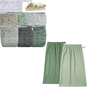 Nora's Nursery Morning Dew Cloth Diapers   Nora's Nursery Pail Liner for Cloth Diapers