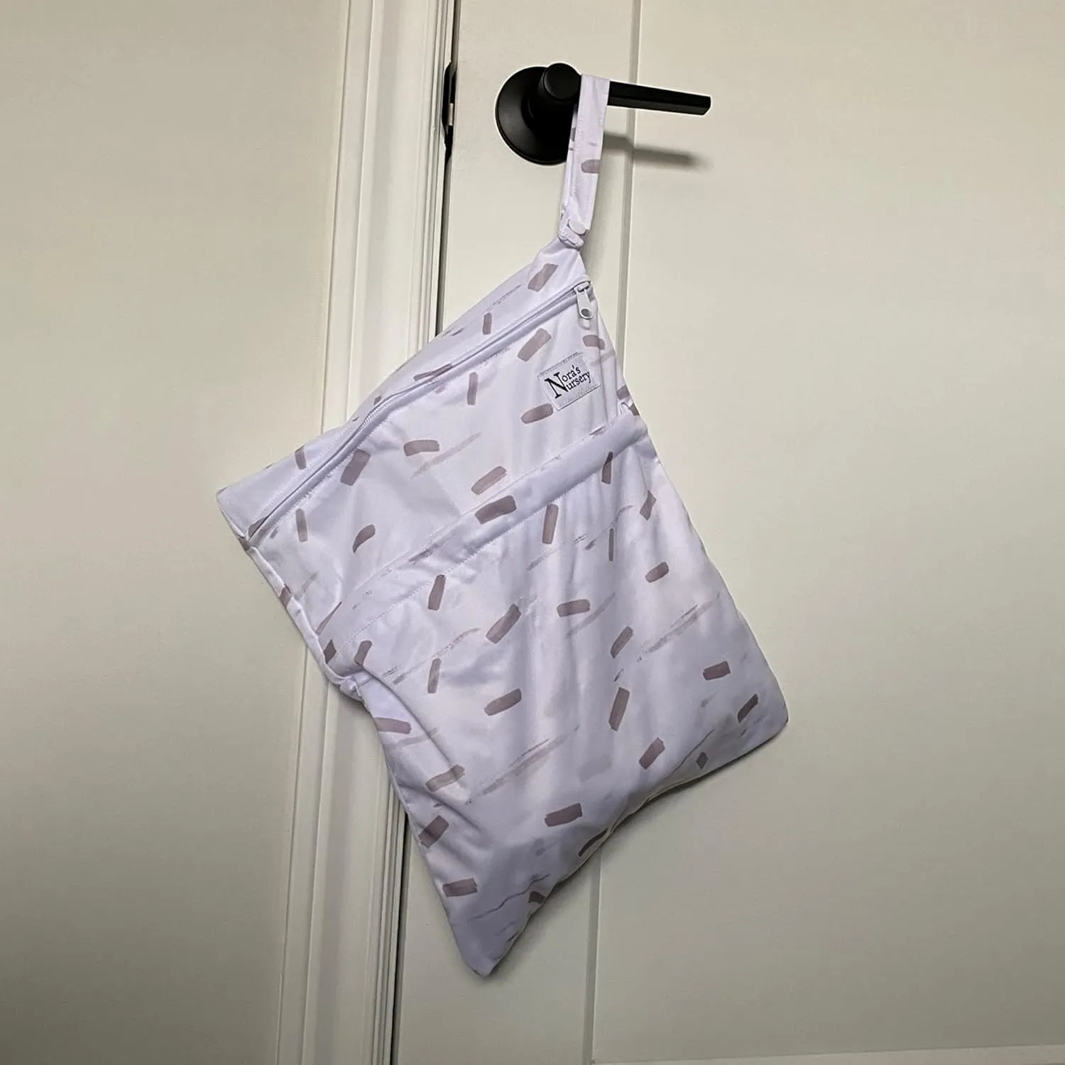 Nora's Nursery Wet Dry Bags with Two Zippered Pockets - Reusable and Washable Wet Bag for Swimming, Travel, Beach, Pool, Daycare, Cloth Diapers, Toiletries and Swimsuits - 11x15 - Boho - 2 Pack