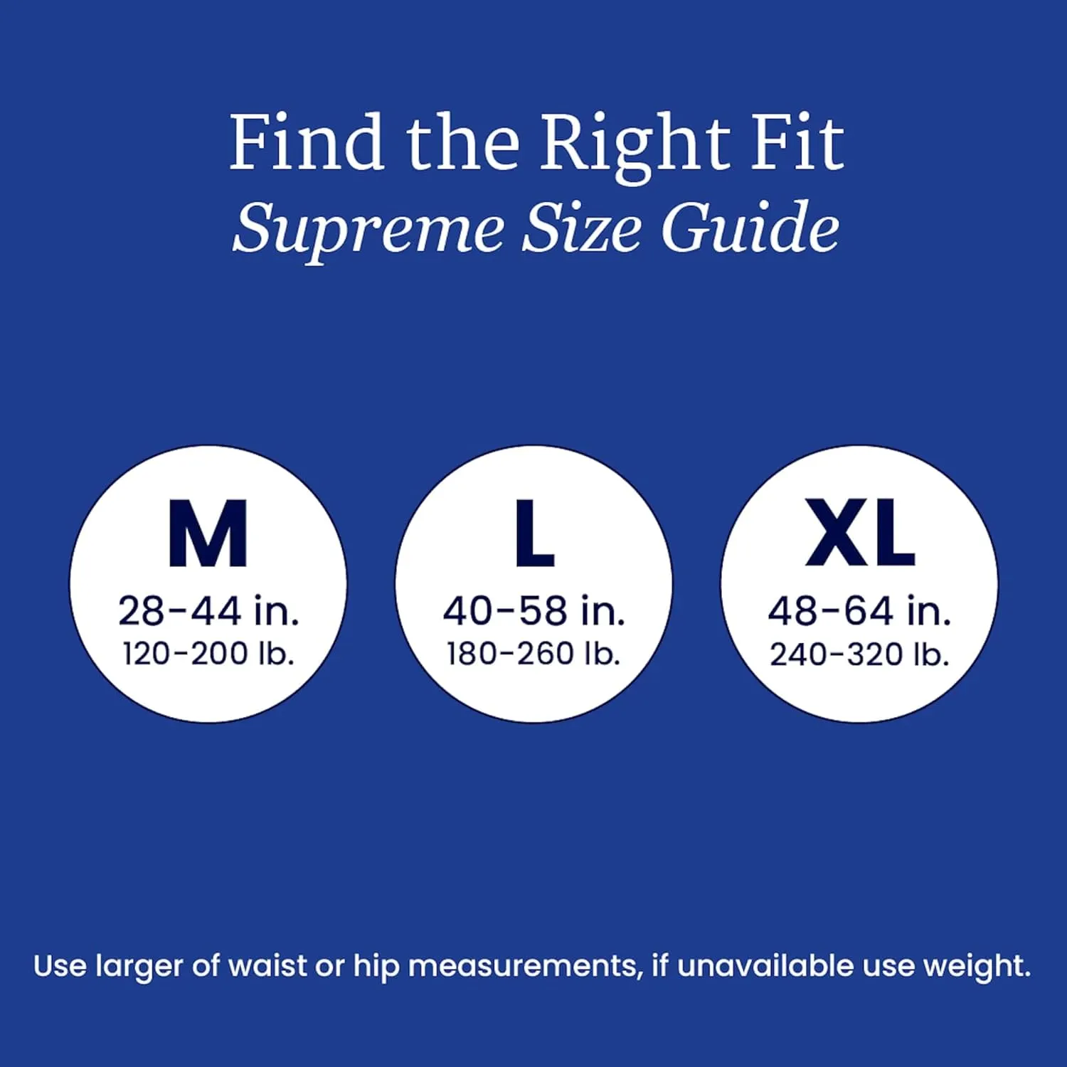 NorthShore Supreme Incontinence Tab-Style Briefs for Men and Women, White, X-Large, Trial Pack/4