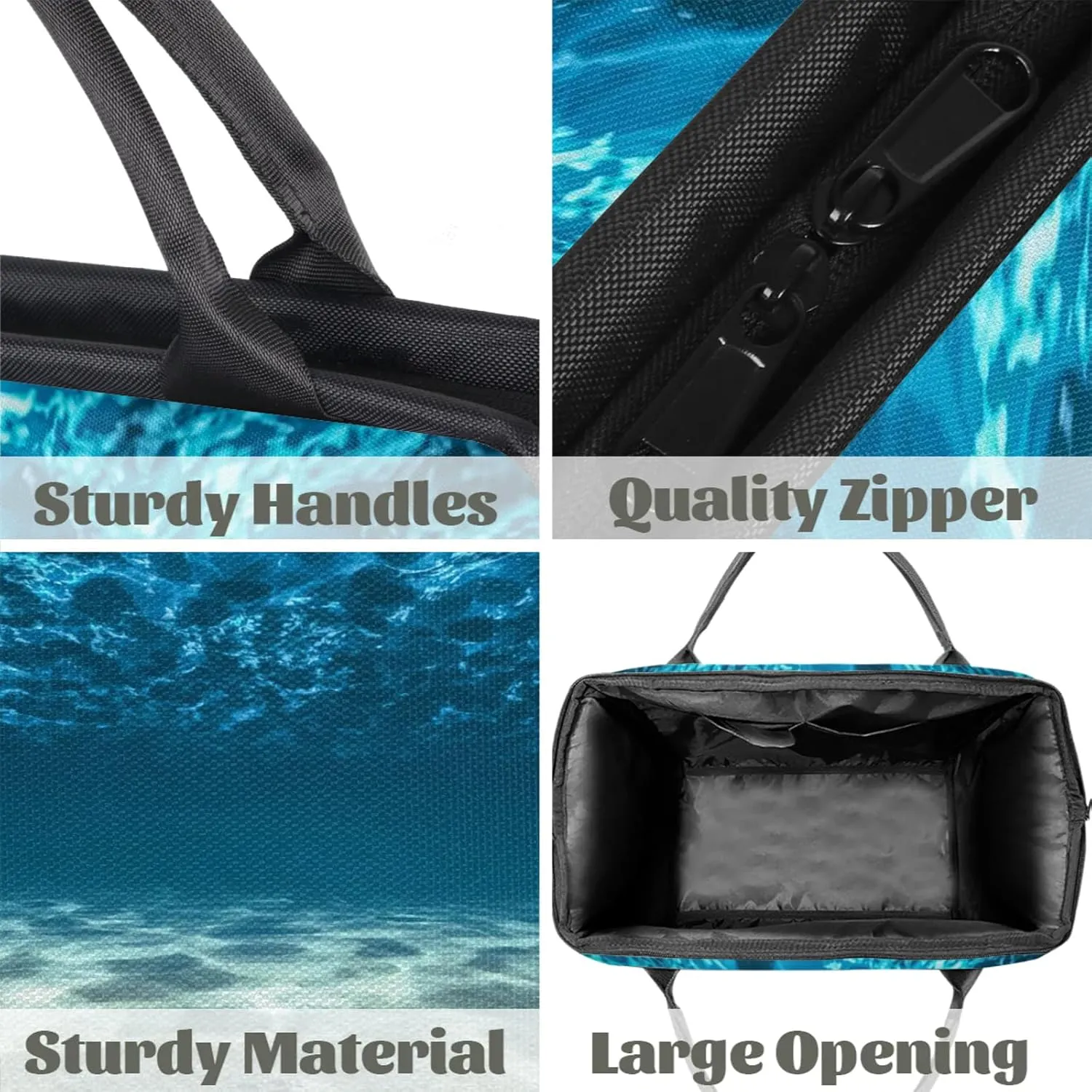Ocean Summer Sunshine Travel Duffel Bag Gym Tote Bag for Women Men Waterproof Weekend Overnight Bag Carry On Tote Luggage with Pocket Personal Item Bags Sports Bag fit Travel Sports Gym Yoga