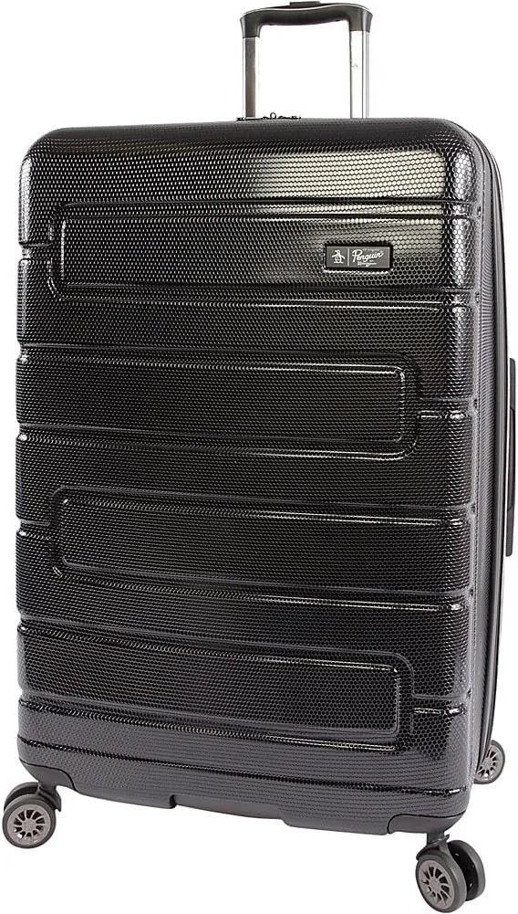 ORIGINAL PENGUIN Luggage Crimson 29" Hardside Check in Spinner, Black, One Size