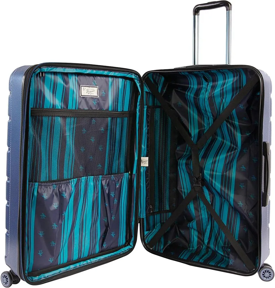 ORIGINAL PENGUIN Luggage Crimson 29" Hardside Check in Spinner, Black, One Size