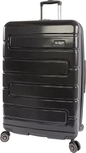 ORIGINAL PENGUIN Luggage Crimson 29" Hardside Check in Spinner, Black, One Size