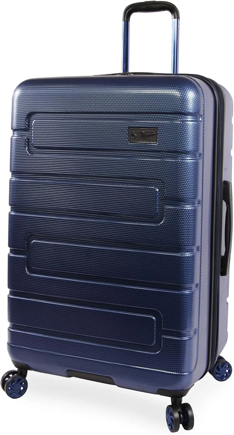 ORIGINAL PENGUIN Luggage Crimson 29" Hardside Check in Spinner, Telescoping Handles, Metallic Blue, One Size