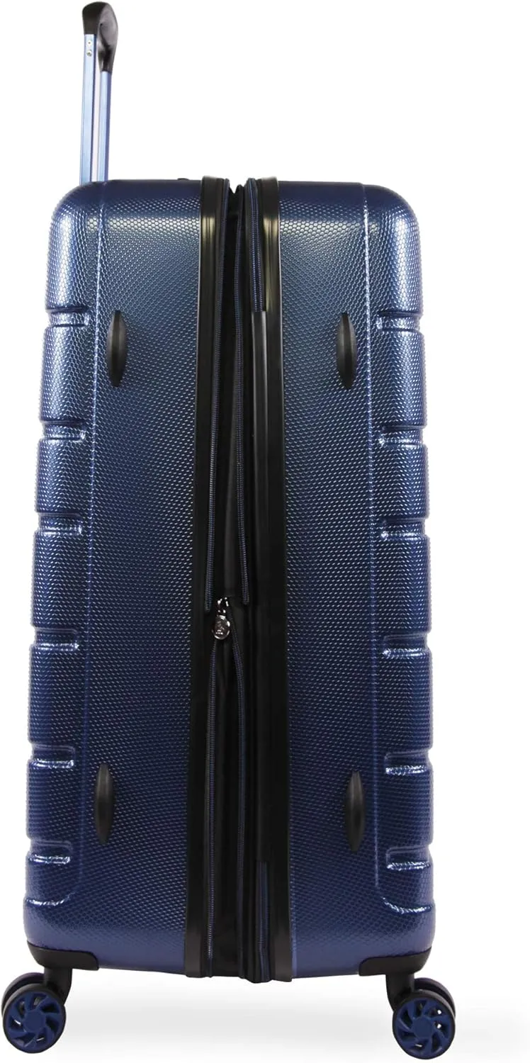 ORIGINAL PENGUIN Luggage Crimson 29" Hardside Check in Spinner, Telescoping Handles, Metallic Blue, One Size