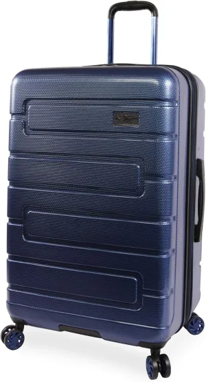 ORIGINAL PENGUIN Luggage Crimson 29" Hardside Check in Spinner, Telescoping Handles, Metallic Blue, One Size
