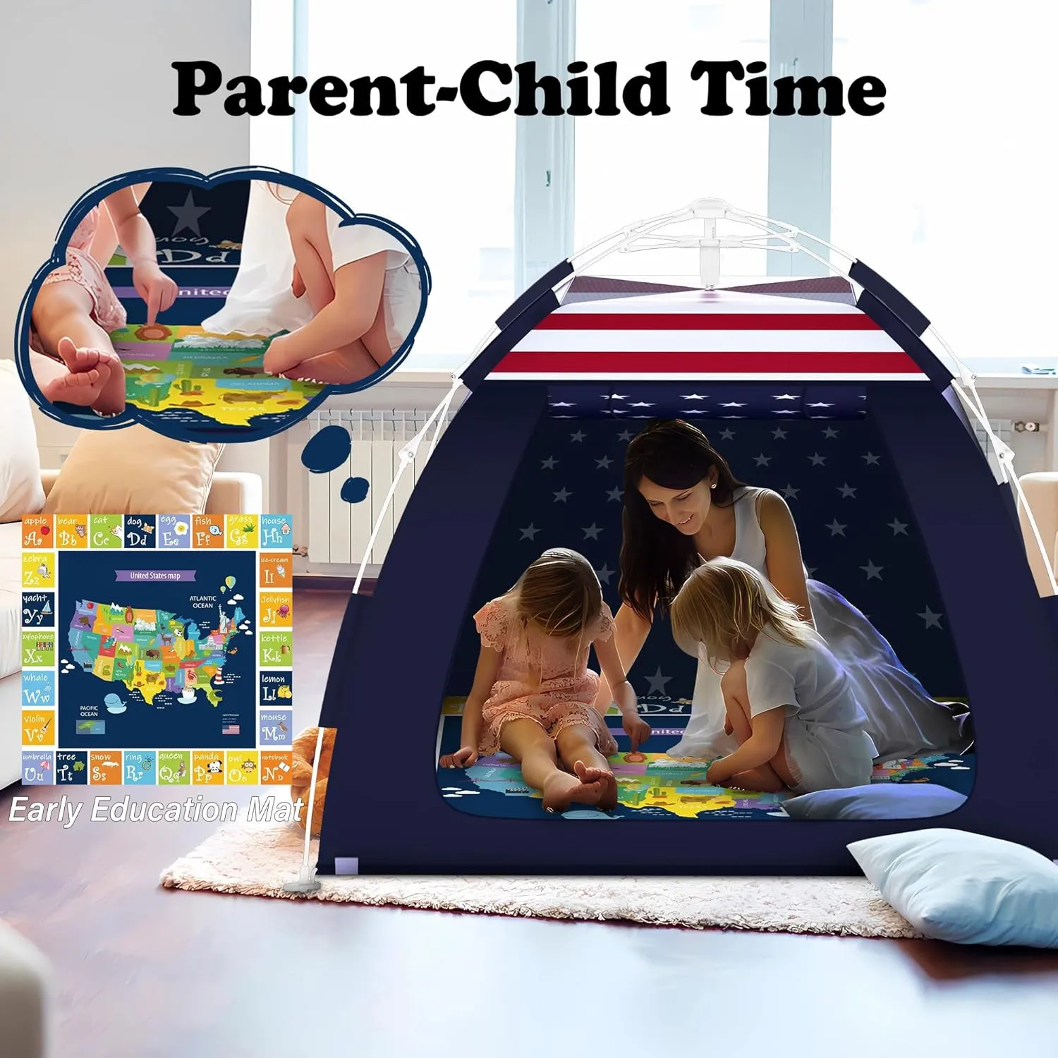 Outdoor Multi-Purpose Play House for Toddlers-Easy to Set up and Pop up Play Tent with Tunnel and Playhouse Kids Indoor Outdoor, Outdoor/Indoor Kid's Pop Up Play House, Gift for Toddlers(Star)