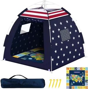 Outdoor Multi-Purpose Play House for Toddlers-Easy to Set up and Pop up Play Tent with Tunnel and Playhouse Kids Indoor Outdoor, Outdoor/Indoor Kid's Pop Up Play House, Gift for Toddlers(Star)