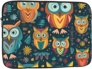 owl Beliefs Picture Laptop Case - Shockproof Portable Laptop Sleeve Bag for Men and Women Business Travel, School, and Office Daily Use