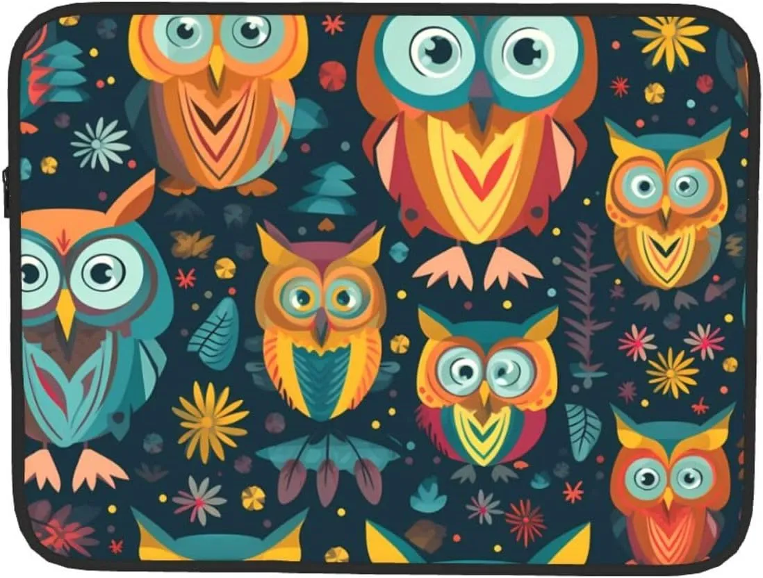 owl Beliefs Picture Laptop Case - Shockproof Portable Laptop Sleeve Bag for Men and Women Business Travel, School, and Office Daily Use