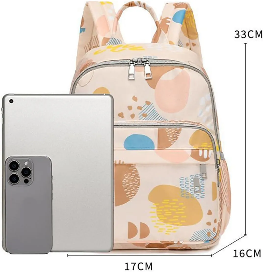 Oxford Cloth Diaper Bag Backpack for Women Large Capacity with Insulated Pockets (C)