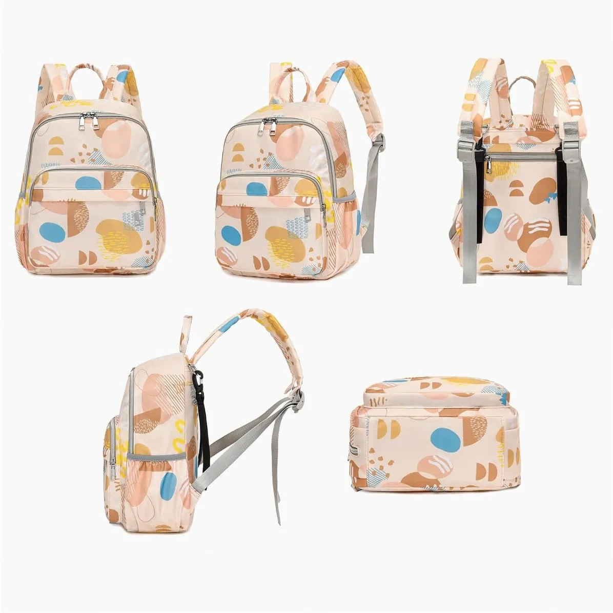 Oxford Cloth Diaper Bag Backpack for Women Large Capacity with Insulated Pockets (C)