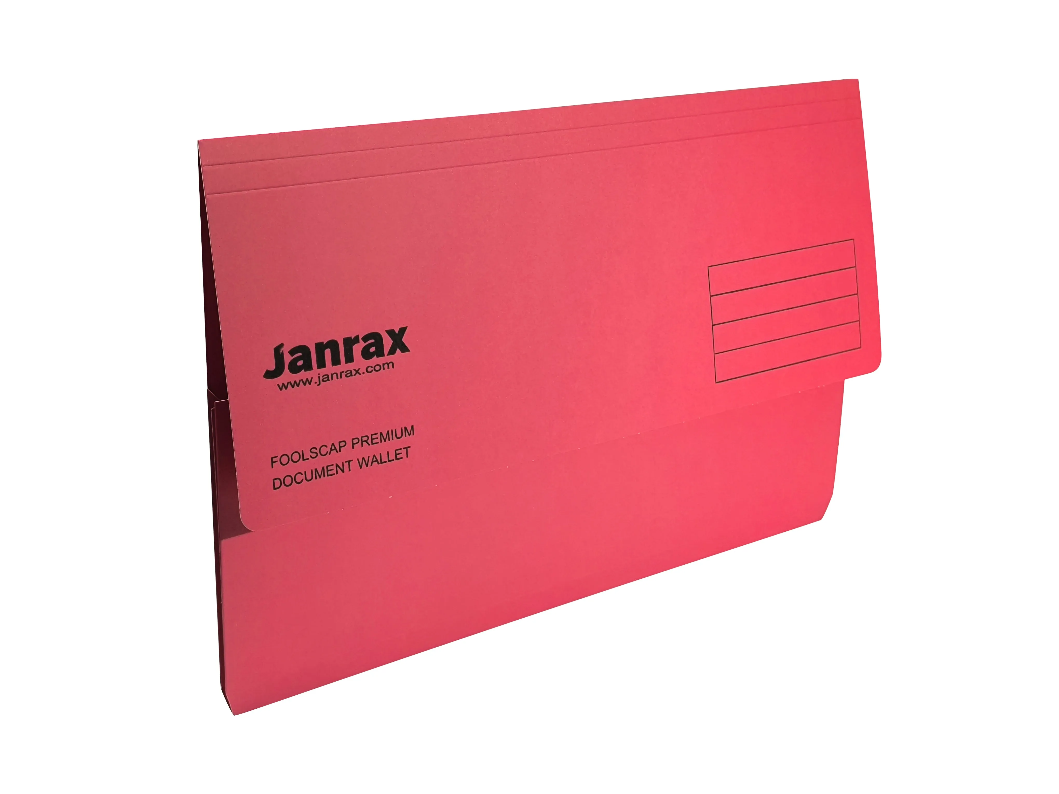 Pack of 10 Red Card Premium Foolscap Document Wallets