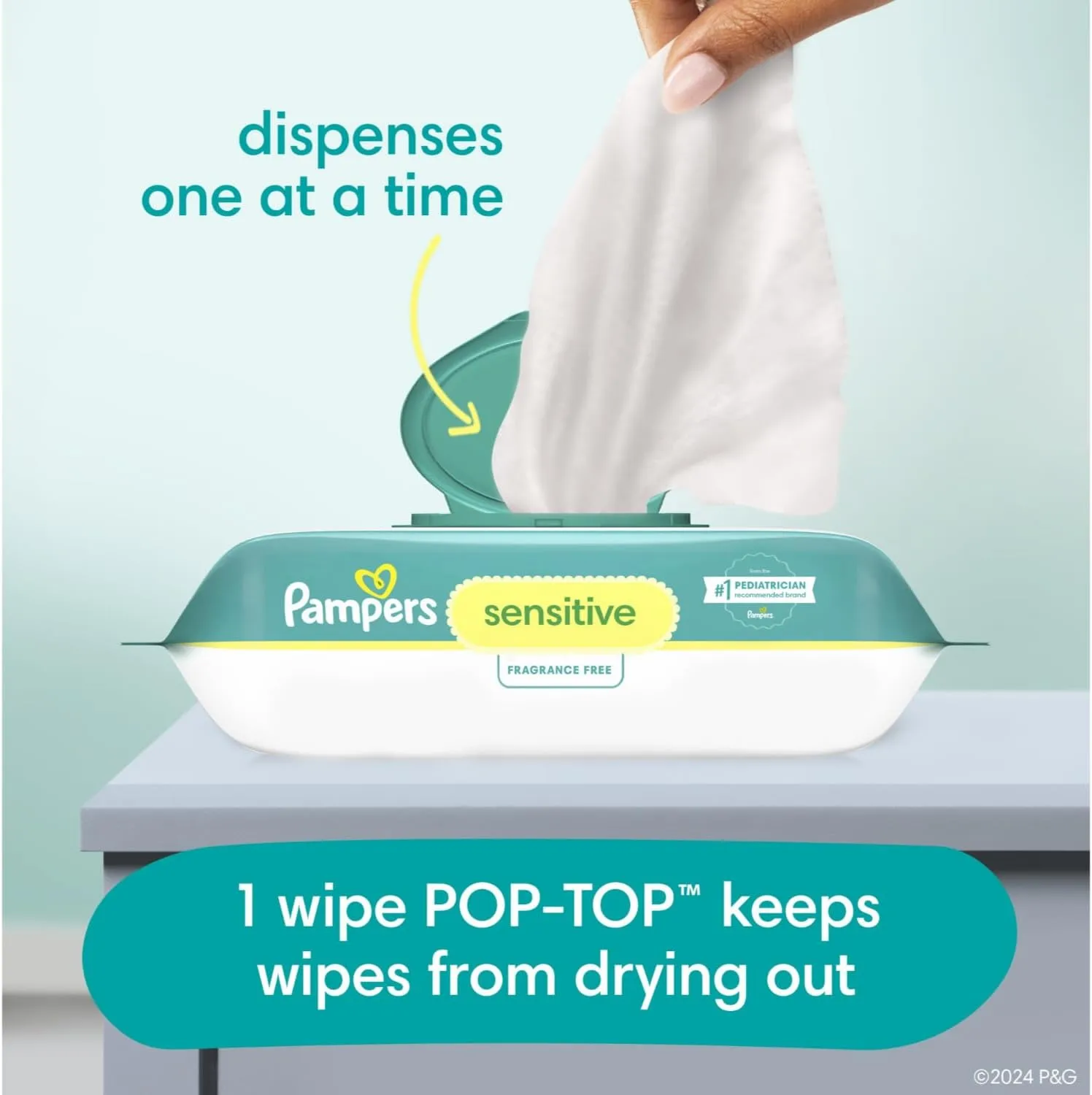 Pampers Pull On Cruisers 360° Fit Disposable Baby Diapers Size 7, 2 Months Supply (2 x 88 Count) with Sensitive Water Based Baby Wipes 12X Multi Pack Pop-Top and Refill (1008 Count)