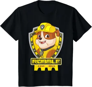 Paw Patrol Kids Rubble Adventurous Pup Bravery on Duty T-Shirt