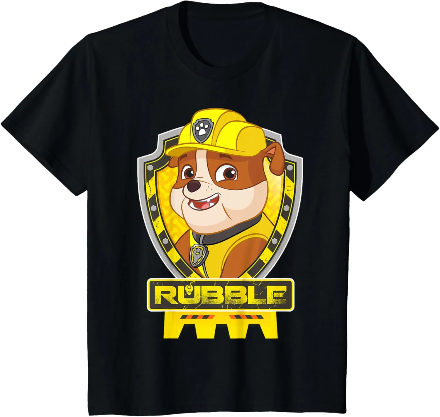 Paw Patrol Kids Rubble Adventurous Pup Bravery on Duty T-Shirt