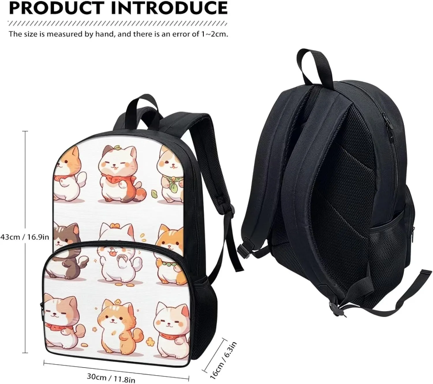 Personalize Your Images and Text Backpack for Kids Boys Girls Childish Lightweight Kid Backpack Preschool School Children Bag Bookbag for Junior Primary Student Travel Bag Schoolbag