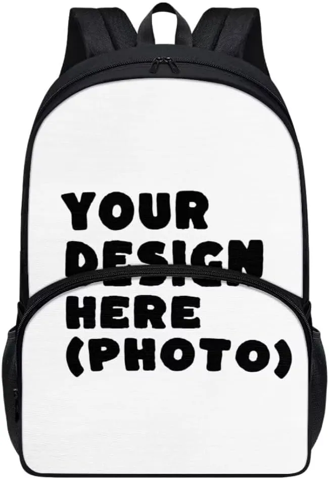 Personalize Your Images and Text Backpack for Kids Boys Girls Childish Lightweight Kid Backpack Preschool School Children Bag Bookbag for Junior Primary Student Travel Bag Schoolbag