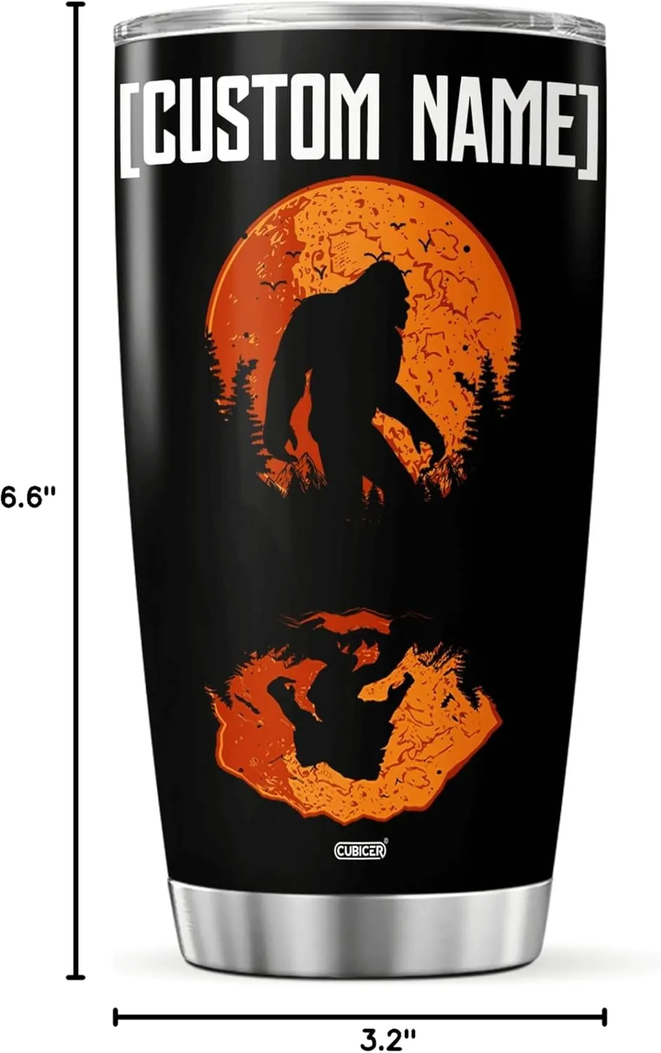 Personalized Coffee Tumbler Customized Name Bigfoot Tumblers Cups Oz Gifts For Children Husband Dad Men On Birthday Fathers Day Travel Engraved Mug Vacuum Insulated Cups
