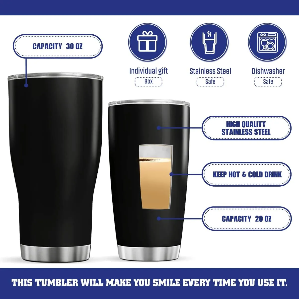 Personalized Coffee Tumbler Customized Name Bigfoot Tumblers Cups Oz Gifts For Children Husband Dad Men On Birthday Fathers Day Travel Engraved Mug Vacuum Insulated Cups