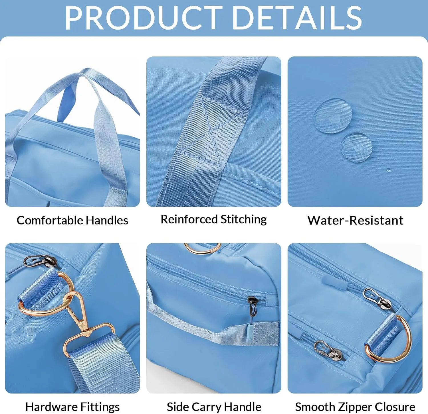 Personalized Duffle Bag, Custom Name Sports Gym Bag with Shoe Compartment&Dry Pockets,Waterproof Weekender Bags for Women and Men,Swim Dance Gym Travel Bag, Gifts for Groomsman,Bridesmaid