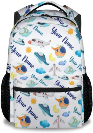 Personalized Kids Travel Backpack - 17 Inch Large Capacity Airplane Bookbag - Lightweight Kids' Backpacks for Elementary, Preschool & Travel