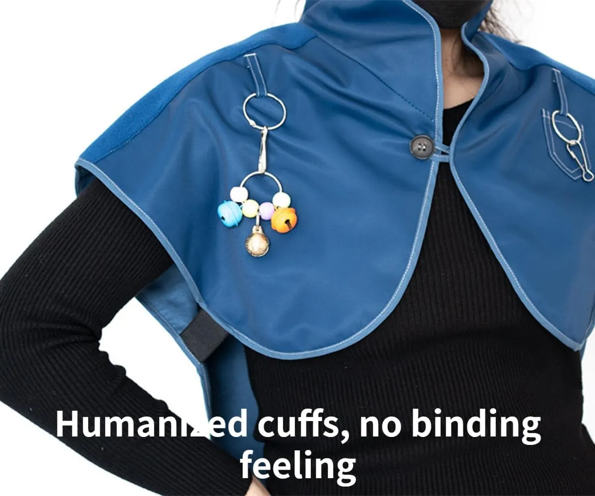 Pet Bird Upgraded Shoulder, Neck Poop Protector and Protective Anti-Scratch Arm Guard Set, Anti-Bite Shoulder Pad Diaper Shawl for Parrot Macaw African Budgies Parakeet Agapornis Fischeri Cockatiel