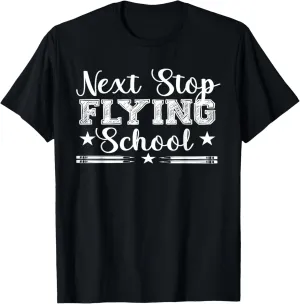Pilot Captain & Aviation Airplane Training School Graduation T-Shirt