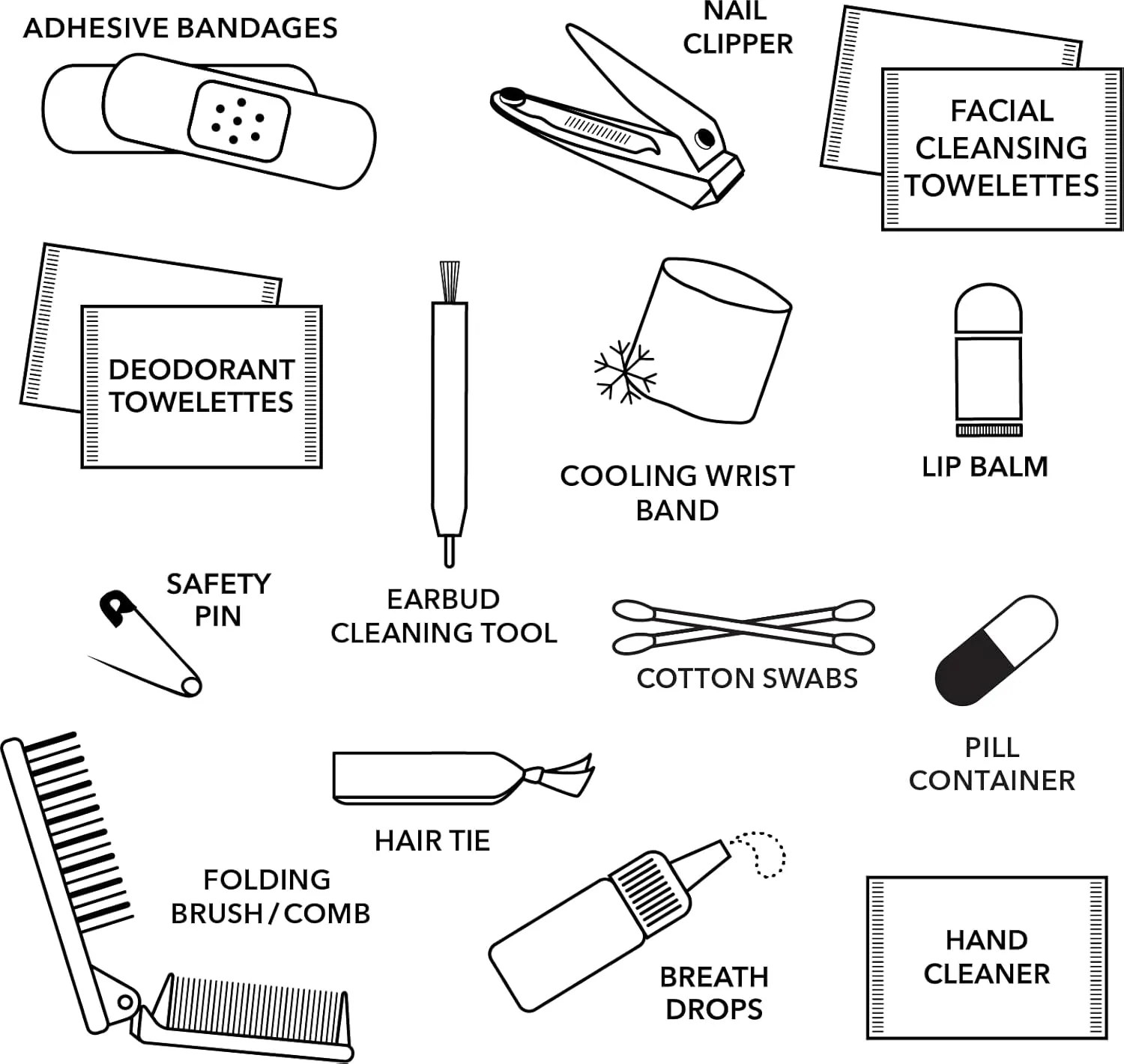 Pinch Provisions Bronze Puffer Gym Kit, Includes 15 Personal Care Essentials for Fitness, Compact Zipper Pouch, Multi-Functional, Perfect for Working Out, Gym Bags, Duffle Bags & Lockers